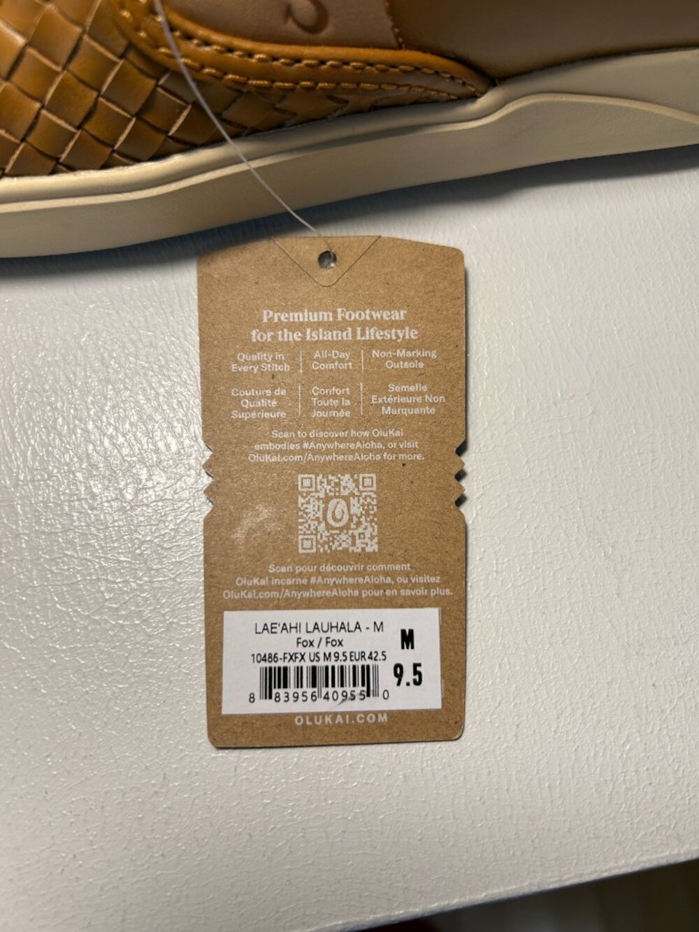Olukai Men's Lae‘ahi Lauhala Woven Leather Shoes - Picture 10 of 15